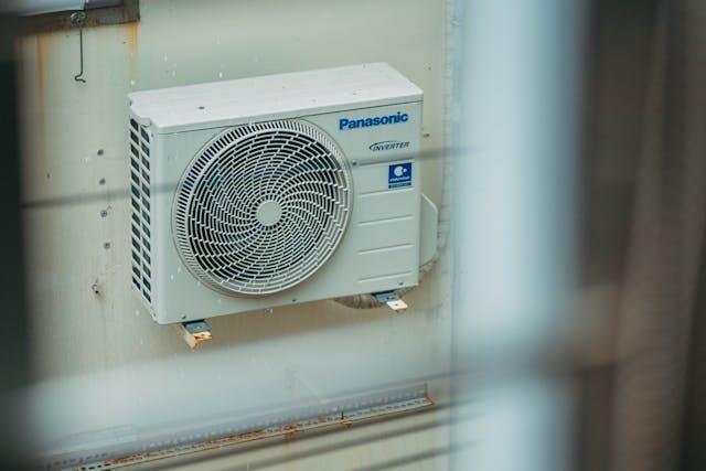 HVAC on the side of a building